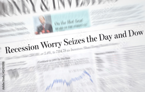 Photo: Recession headlines Recession headlines