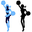 cheerleader silhouette