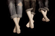 Three Pairs of feet