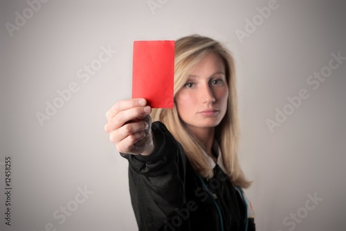 Photo: red card red card
