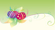 Easter card with eggs
