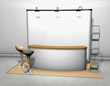 trade show counter display