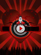 Red music background