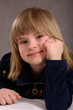 Contented Handicapped Girl