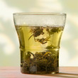 Teeglas mit Aufguß