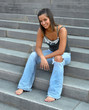 Alone on Steps