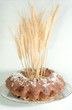 Cake with spikes close up