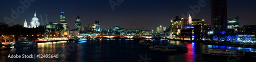 Photo: Evening shot of the City of London Evening shot of the City of London