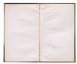 Spread from a grubby old notebook from the 1930s Scrapbooking