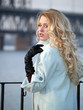 Lady on promenade