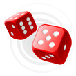 Vector red dices