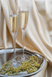 Photo: glasses of wine on a tray glasses of wine on a tray