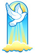 Easter dove is The Holy Spirit, Christian Trinity symbol