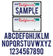Vektor: License Plate California License Plate California