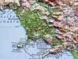 Carta geografica della Campania