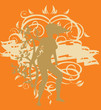 Backgroud with woman