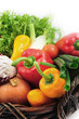 Vegetables in the basket Vegetables in the basket