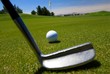 Close up of golfer teeing off Close up of golfer teeing off