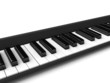three dimensional black and white casio keys