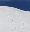 traces de ski