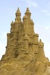 Sand castle and a blue sky