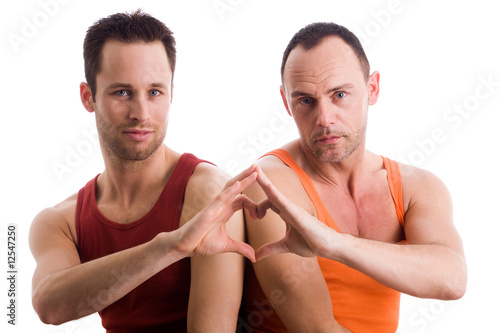 Photo: Home couple with a heart shape Home couple with a heart shape
