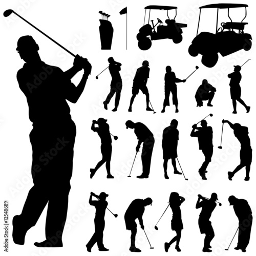 golf ball vector. golf vector set