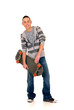 Handsome smiling skaterboy Handsome smiling skaterboy