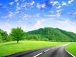 abstract scene road under cloudy sky abstract scene road under cloudy sky