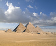 Pyramids under blue sky Pyramids under blue sky