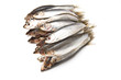 Sprats isolated on a white studio background. Sprats isolated on a white studio background.