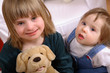Two Young Handicapped Girls