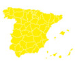 hi detailed colored map of spain