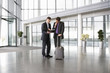 Two businessmen discussing business