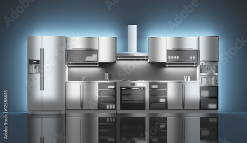 Illustration: High-tech kitchen High-tech kitchen