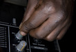 Hand of the dj on the mixer Hand of the dj on the mixer