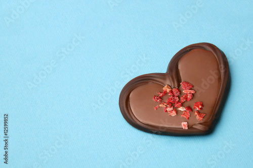 Sweet Love Background on Sweet Love  Chocolate Heart On The Blue Background     Maos  12599852