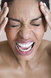 A woman screaming