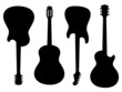 Guitars silhouettes Guitars silhouettes