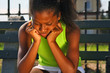 Photo: Teenage female tennis player Teenage female tennis player