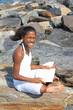 Photo: Beautiful girl at the beach Beautiful girl at the beach