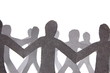 paper people having a party