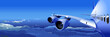 Vector airliner in the sky