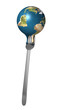 planeta tierra en tenedor