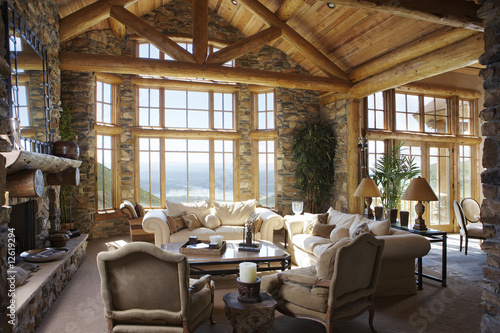 Photo: Living Room with Lake View Living Room with Lake View