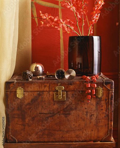 antique leather suitcase. Antique Leather Suitcase by Drapery © Fotolia XXIII #12619458. Antique Leather Suitcase by Drapery