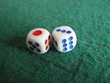 dice on casino table