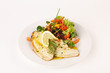 Foto: Schollenfilet mit Blattsalat Schollenfilet mit Blattsalat