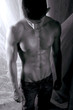 Body builder with muscular photo