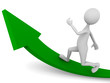 Man reaching for the goal
